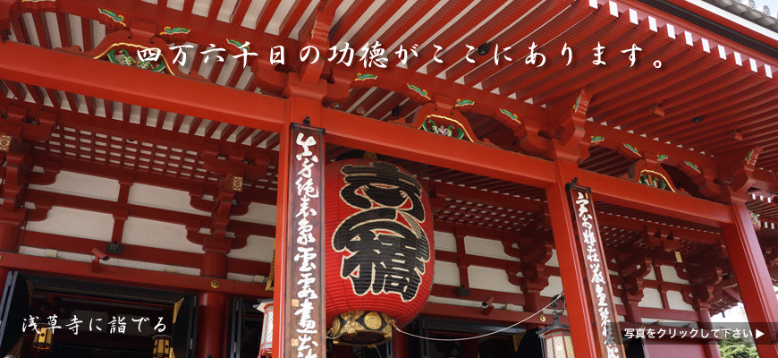 四万六千日の功徳がここにあります。